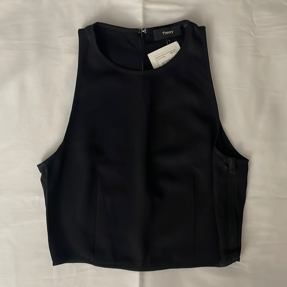 Theory nikayla crop top black P